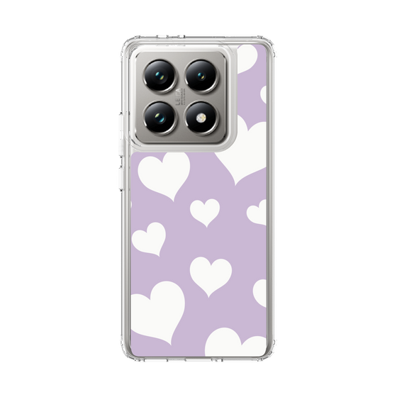スリムプロテクションケース［ Dot Hearts - Purple ］
