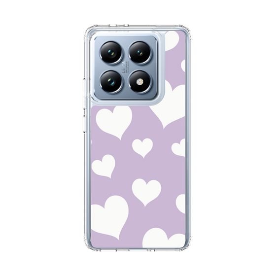 スリムプロテクションケース［ Dot Hearts - Purple ］
