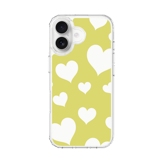 スリムプロテクションケース［ Dot Hearts - Yellow ］