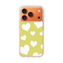 スリムプロテクションケース［ Dot Hearts - Yellow ］