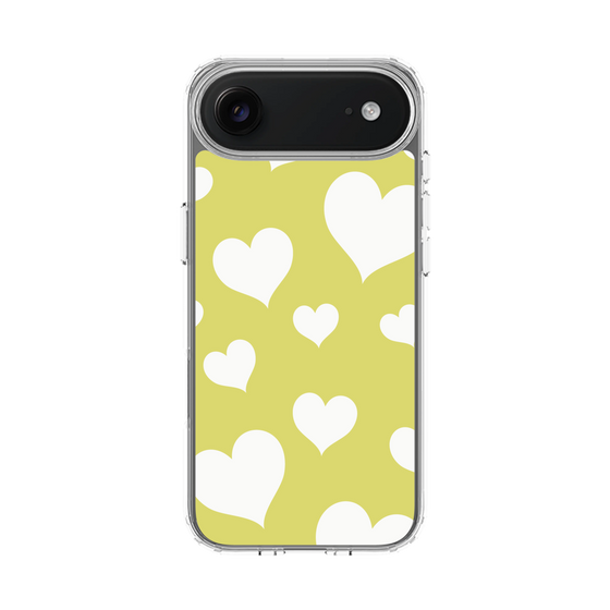 スリムプロテクションケース［ Dot Hearts - Yellow ］