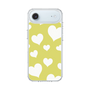 スリムプロテクションケース［ Dot Hearts - Yellow ］