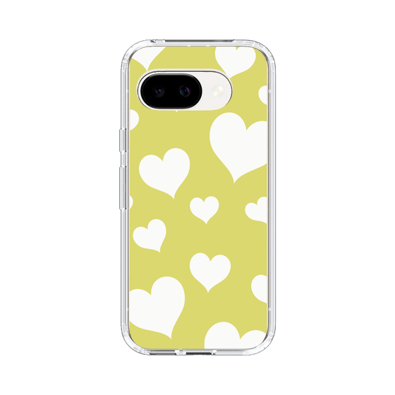 スリムプロテクションケース［ Dot Hearts - Yellow ］