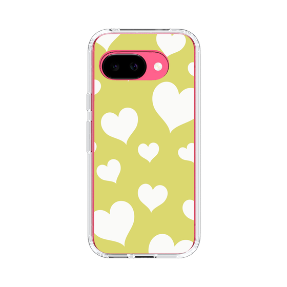 スリムプロテクションケース［ Dot Hearts - Yellow ］