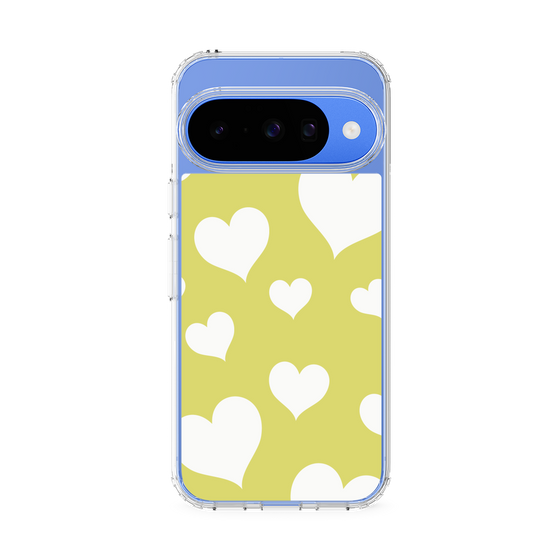 スリムプロテクションケース［ Dot Hearts - Yellow ］