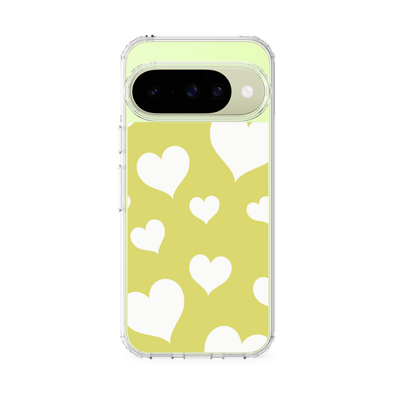 スリムプロテクションケース［ Dot Hearts - Yellow ］