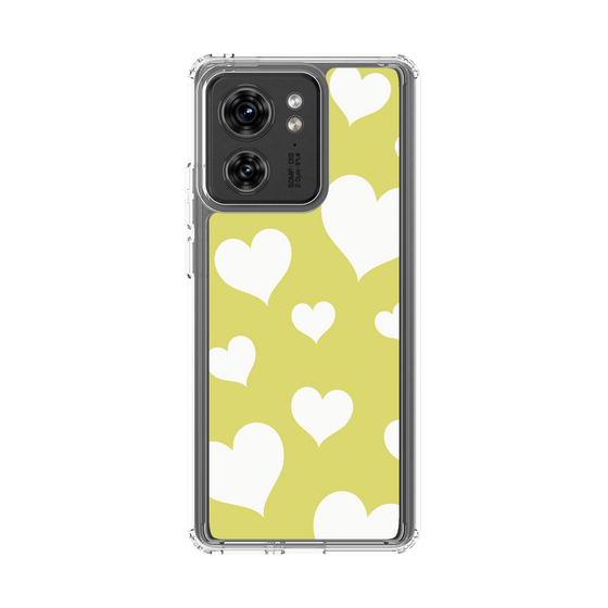 スリムプロテクションケース［ Dot Hearts - Yellow ］