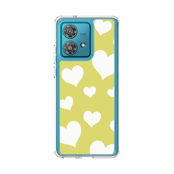 スリムプロテクションケース［ Dot Hearts - Yellow ］