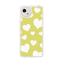 スリムプロテクションケース［ Dot Hearts - Yellow ］