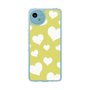 スリムプロテクションケース［ Dot Hearts - Yellow ］