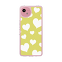スリムプロテクションケース［ Dot Hearts - Yellow ］