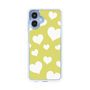 スリムプロテクションケース［ Dot Hearts - Yellow ］