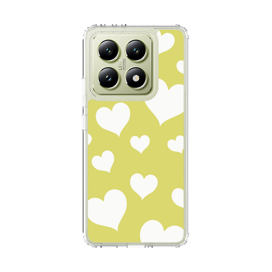 スリムプロテクションケース［ Dot Hearts - Yellow ］