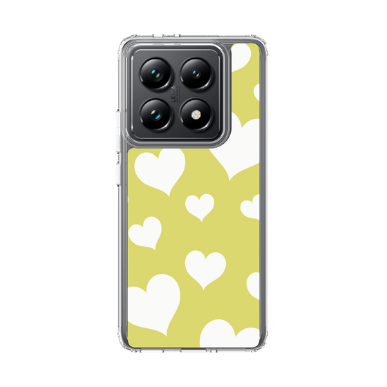 スリムプロテクションケース［ Dot Hearts - Yellow ］
