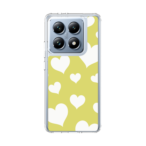 スリムプロテクションケース［ Dot Hearts - Yellow ］
