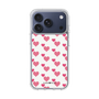 スリムプロテクションケース［ Stripe Hearts - Pink ］