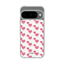 スリムプロテクションケース［ Stripe Hearts - Pink ］
