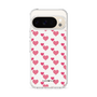 スリムプロテクションケース［ Stripe Hearts - Pink ］