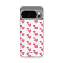 スリムプロテクションケース［ Stripe Hearts - Pink ］