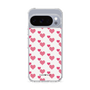 スリムプロテクションケース［ Stripe Hearts - Pink ］