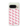 スリムプロテクションケース［ Stripe Hearts - Pink ］