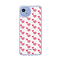 スリムプロテクションケース［ Stripe Hearts - Pink ］