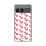 スリムプロテクションケース［ Stripe Hearts - Pink ］
