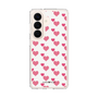 スリムプロテクションケース［ Stripe Hearts - Pink ］