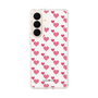 スリムプロテクションケース［ Stripe Hearts - Pink ］