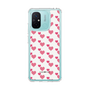 スリムプロテクションケース［ Stripe Hearts - Pink ］