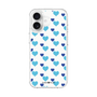 スリムプロテクションケース［ Stripe Hearts - Blue ］