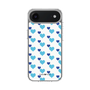 スリムプロテクションケース［ Stripe Hearts - Blue ］