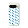 スリムプロテクションケース［ Stripe Hearts - Blue ］