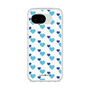 スリムプロテクションケース［ Stripe Hearts - Blue ］