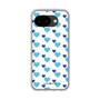 スリムプロテクションケース［ Stripe Hearts - Blue ］