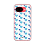 スリムプロテクションケース［ Stripe Hearts - Blue ］