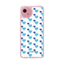 スリムプロテクションケース［ Stripe Hearts - Blue ］