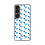 スリムプロテクションケース［ Stripe Hearts - Blue ］