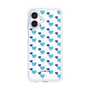 スリムプロテクションケース［ Stripe Hearts - Blue ］