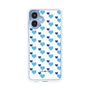 スリムプロテクションケース［ Stripe Hearts - Blue ］