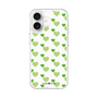 スリムプロテクションケース［ Stripe Hearts - Green ］