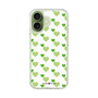 スリムプロテクションケース［ Stripe Hearts - Green ］
