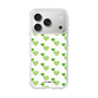 スリムプロテクションケース［ Stripe Hearts - Green ］