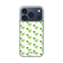 スリムプロテクションケース［ Stripe Hearts - Green ］