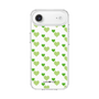スリムプロテクションケース［ Stripe Hearts - Green ］