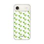 スリムプロテクションケース［ Stripe Hearts - Green ］