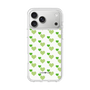スリムプロテクションケース［ Stripe Hearts - Green ］