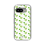 スリムプロテクションケース［ Stripe Hearts - Green ］
