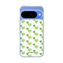 スリムプロテクションケース［ Stripe Hearts - Green ］