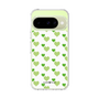 スリムプロテクションケース［ Stripe Hearts - Green ］